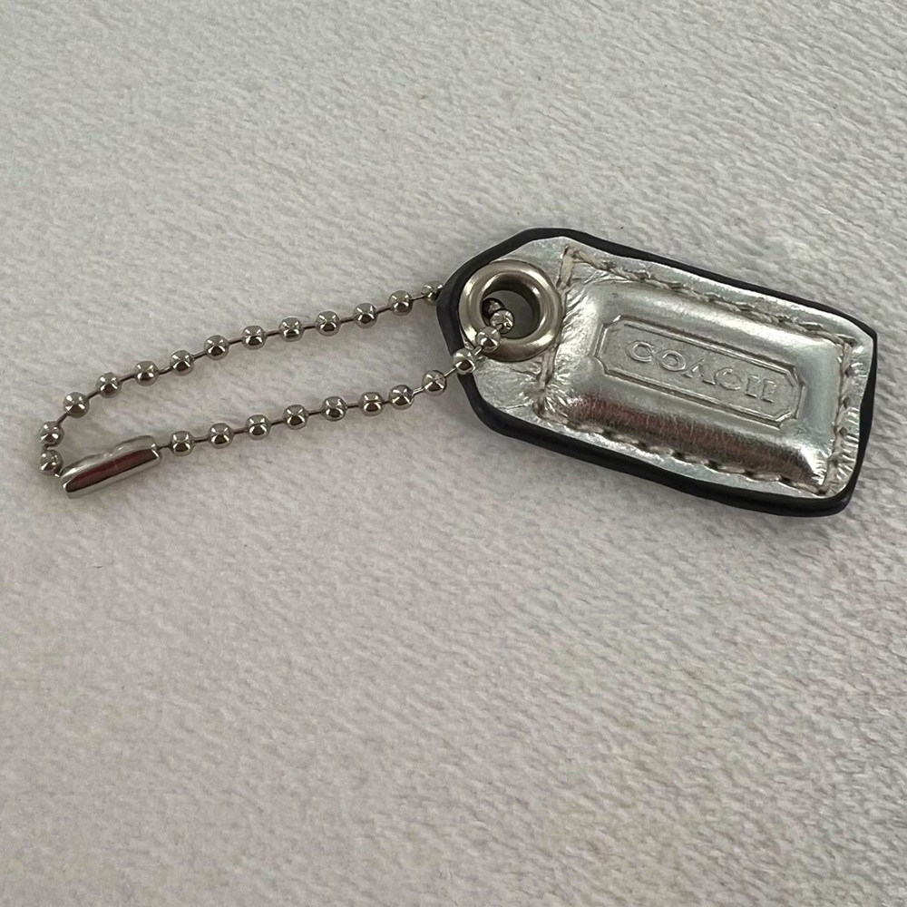 Coach Silver Bag Tag